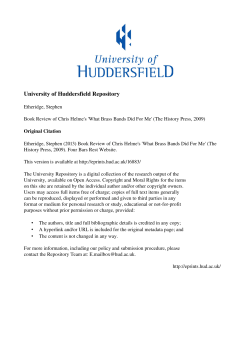- University of Huddersfield Repository