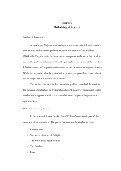 Chapter 3 Methodology of Research Method of Research According