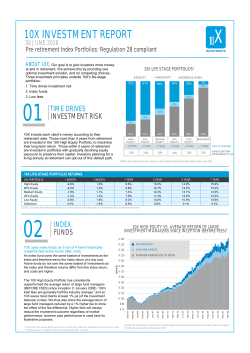 Pre-retirement Performance Report for June 2016
