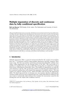 Multiple imputation of discrete and continuous data by fully