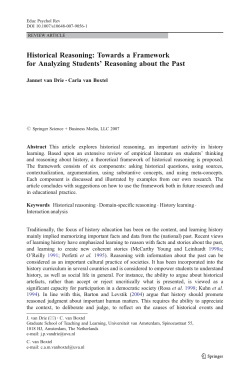 Historical Reasoning