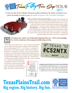 Promotional flyer - Texas Plains Trail Region