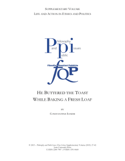 - Philosophy and Public Issues