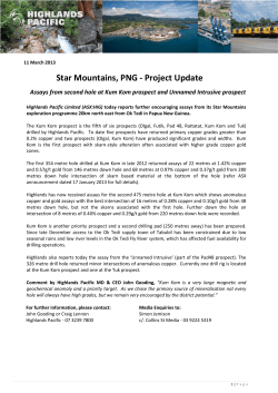Star Mountains Update
