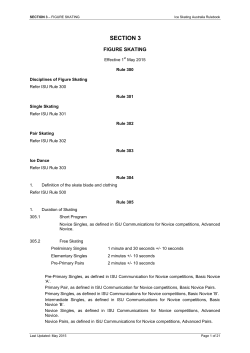 ISA Rulebook - Silver Blades Figure Skating Club