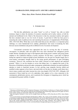 Globalization, inequality and the labour market