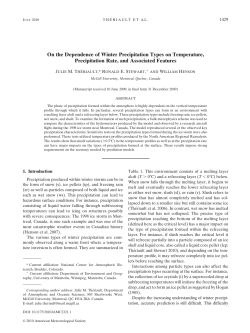 On the Dependence of Winter Precipitation Types on Temperature