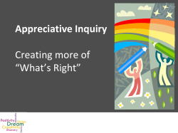 Introduction to Appreciative Inquiry
