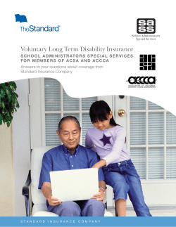 Long Term Disability Insurance Brochure