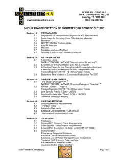 8-hour transportation of norm/tenorm course outline