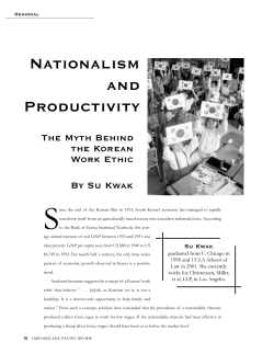 Nationalism and Productivity