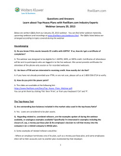 Questions and Answers Learn about Top-Heavy Plans