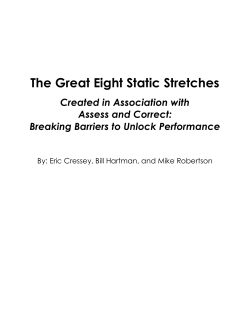 The Great Eight Static Stretches