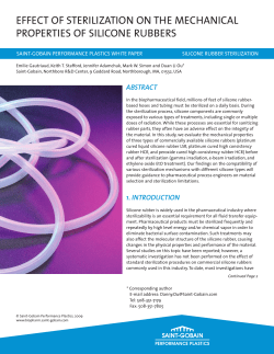 effect of sterilization on the mechanical properties of silicone rubbers