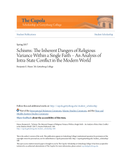 The Inherent Dangers of Religious Variance Within a Single Faith