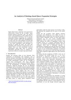 An Analysis of Ontology-based Query Expansion Strategies