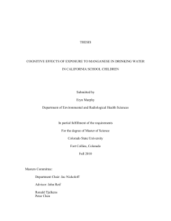 Manganese is a transition metal that occurs naturally in the