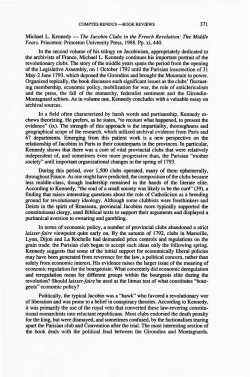 371 Michael L. Kennedy- The Jacobin Clubs in the French Revolution