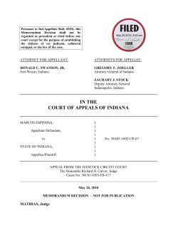 Marcos Espinosa v. State of Indiana