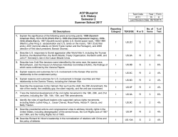 ACP Blueprint U.S. History Semester 2 Summer School 2017