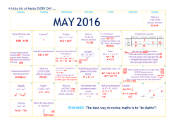 answer sheet - Oasis Academy Brislington