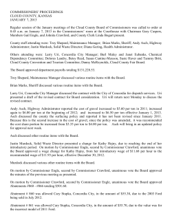 Commissioners` Minutes 2013