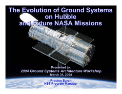 The Evolution of Ground Systems on Hubble and Future NASA