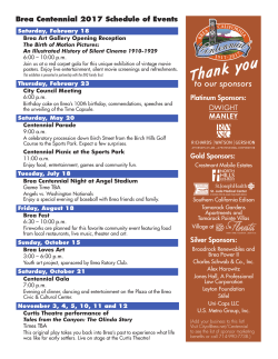 Centennial Events