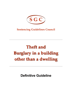 Theft and Burglary in a building other than a dwelling