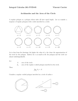 Archimedes and the Circle