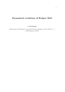 Dynamical evolution of Kuiper Belt