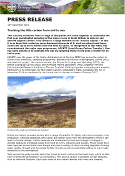 Tracking the UKs carbon from soil to sea