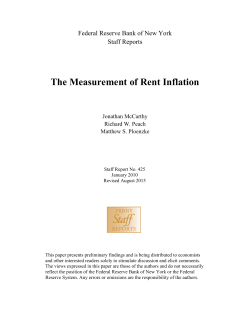 The Measurement of Rent Inflation