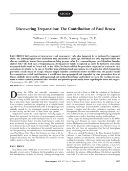 Discovering Trepanation: The Contribution of Paul Broca