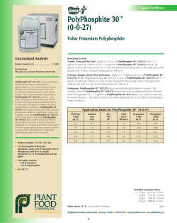 PolyPhosphite 30&trade; (0-0-27) Foliar Potassium Polyphosphite