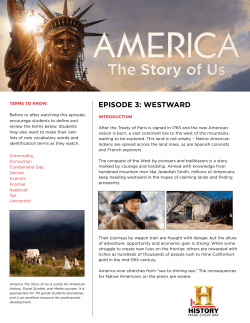EpisodE 3: WEstWard