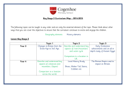 History and Geography Curriculum Coverage