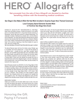 Hero&reg; Allograft, San Diego`s Own Make-A-Wish