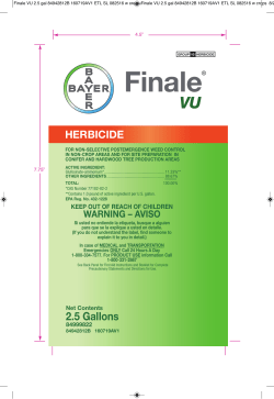 Finale VU 2.5 gal 84942812A 160322AV2 ETL