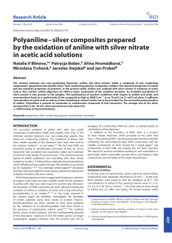 silver composites prepared by the oxidation of aniline with silver