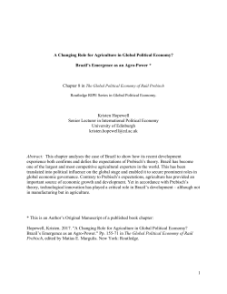 Brazil`s Rise as an Agro-Power - Politics and International Relations