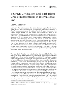 Creole interventions - Latin American Network Information Center