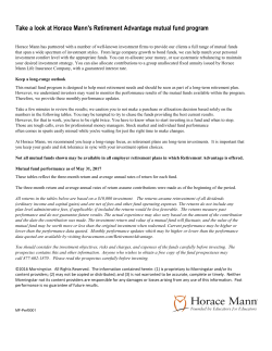 Take a look at Horace Mann`s Retirement Advantage mutual fund