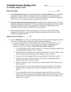 IB English reading List - Phoenix Union High School District