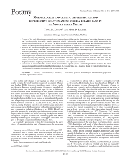 2183 Taxa in the early stages of divergence are
