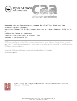 College Art Association - Voices in Contemporary Art