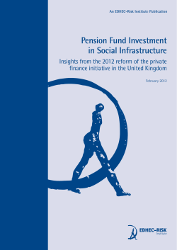 Pension Fund Investment in Social Infrastructure