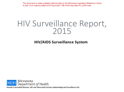 HIV Surveillance Report, 2015