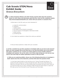 Cub Scouts STEM/Nova Exhibit Guide
