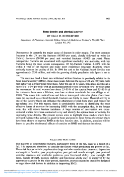 Bone density and physical activity
